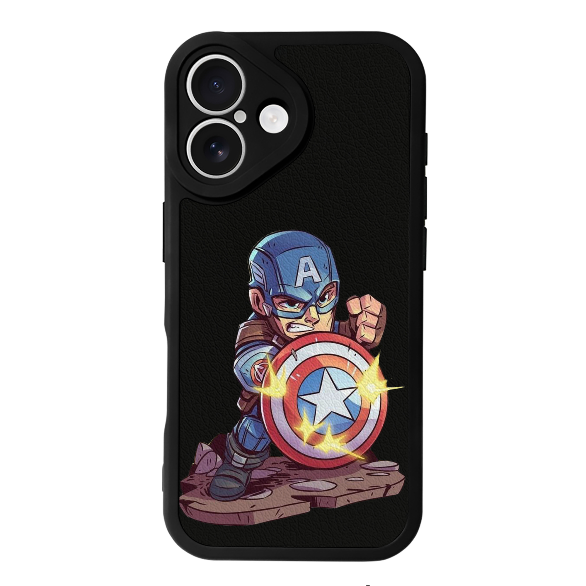 （画像用） アベンジャーズ The Avengers 【iPhone 16シリーズ対応】シリコンスマホケース（レザー調） 材質：シリコン